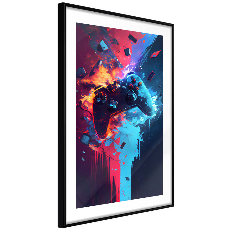 Poster Color Pad - Exploding Blue and Red Console 150681 additionalImage 5