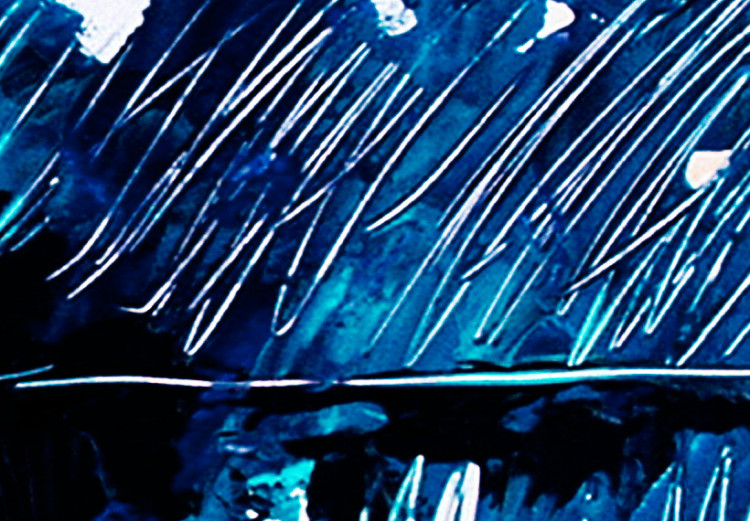 Tableau décoratif Dans les bleus (1 pièce) - Abstraction avec motifs sur fond blanc 46781 additionalImage 4