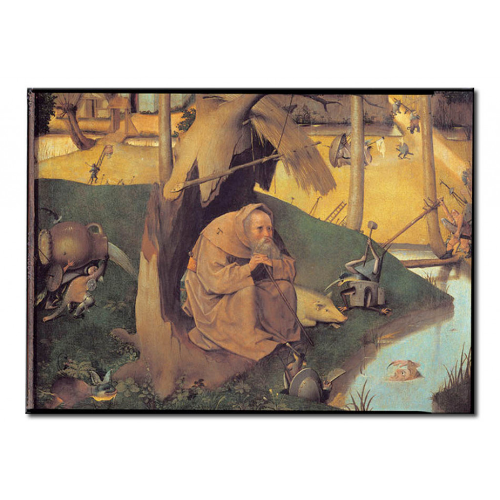Schilderij  Hieronymus Bosch: The Temptation Of Saint Anthony