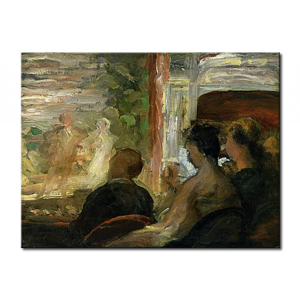 Schilderij  Honoré Daumier: A Box At The Theatre