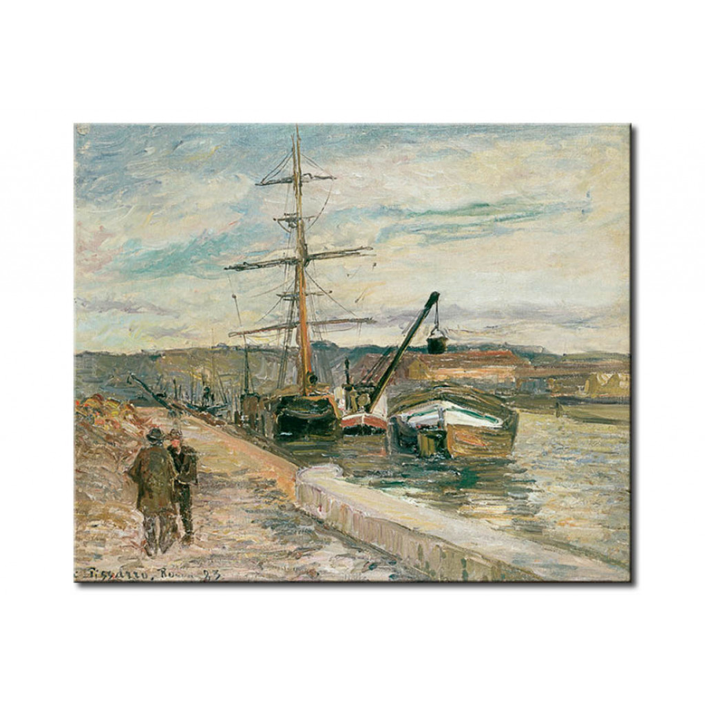 Schilderij  Camille Pissarro: Le Port De Rouen