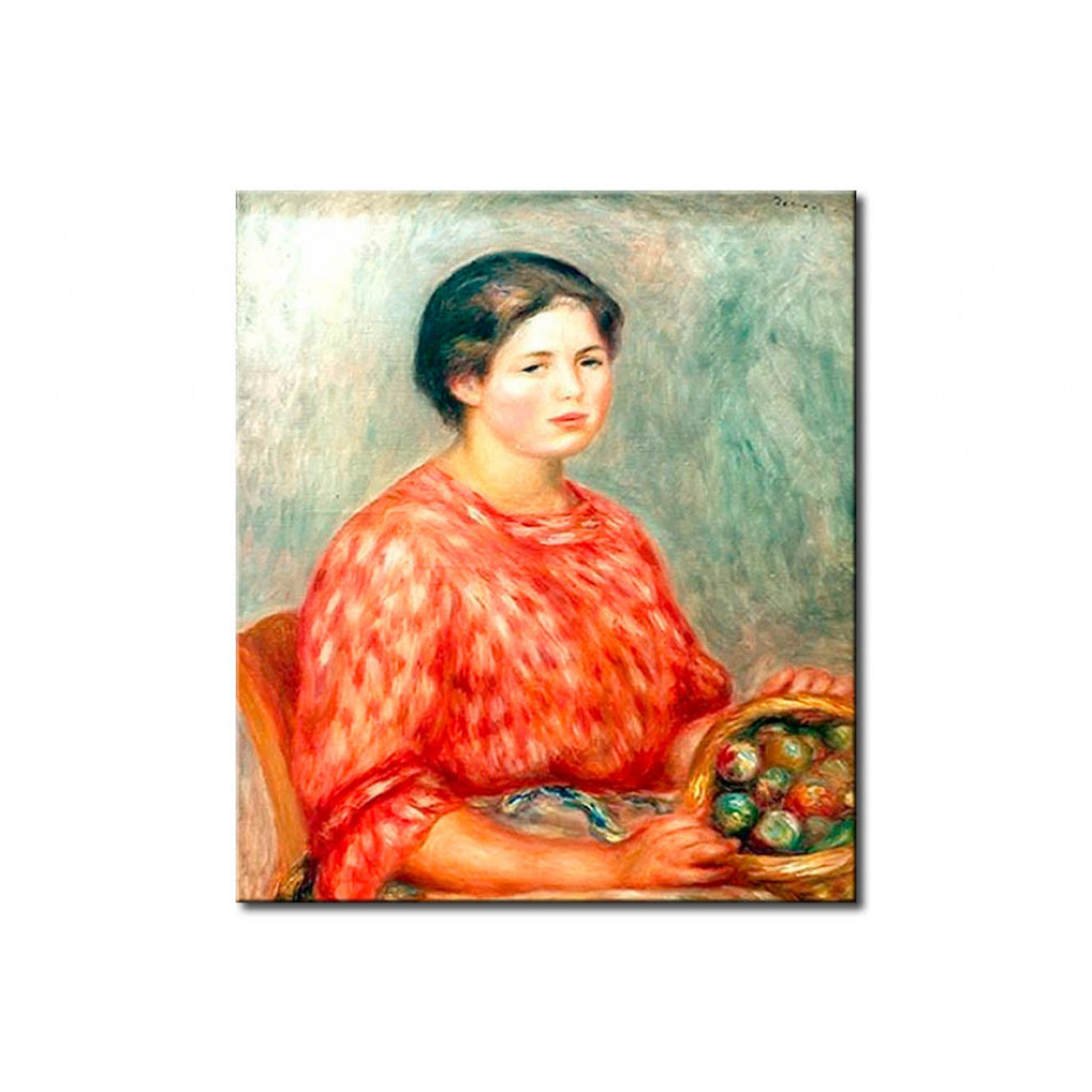 Schilderij  Pierre-Auguste Renoir: La Fruitiere