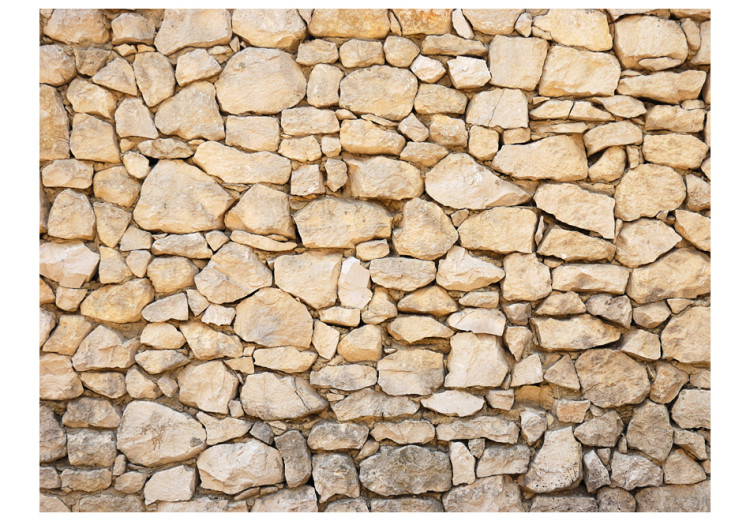 Photo Wallpaper Provencal Style - Background with Rustic Stone Wall Design 60981 additionalImage 1