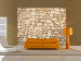 Wall Mural Provencal Style - Background with Rustic Stone Wall Design 60981