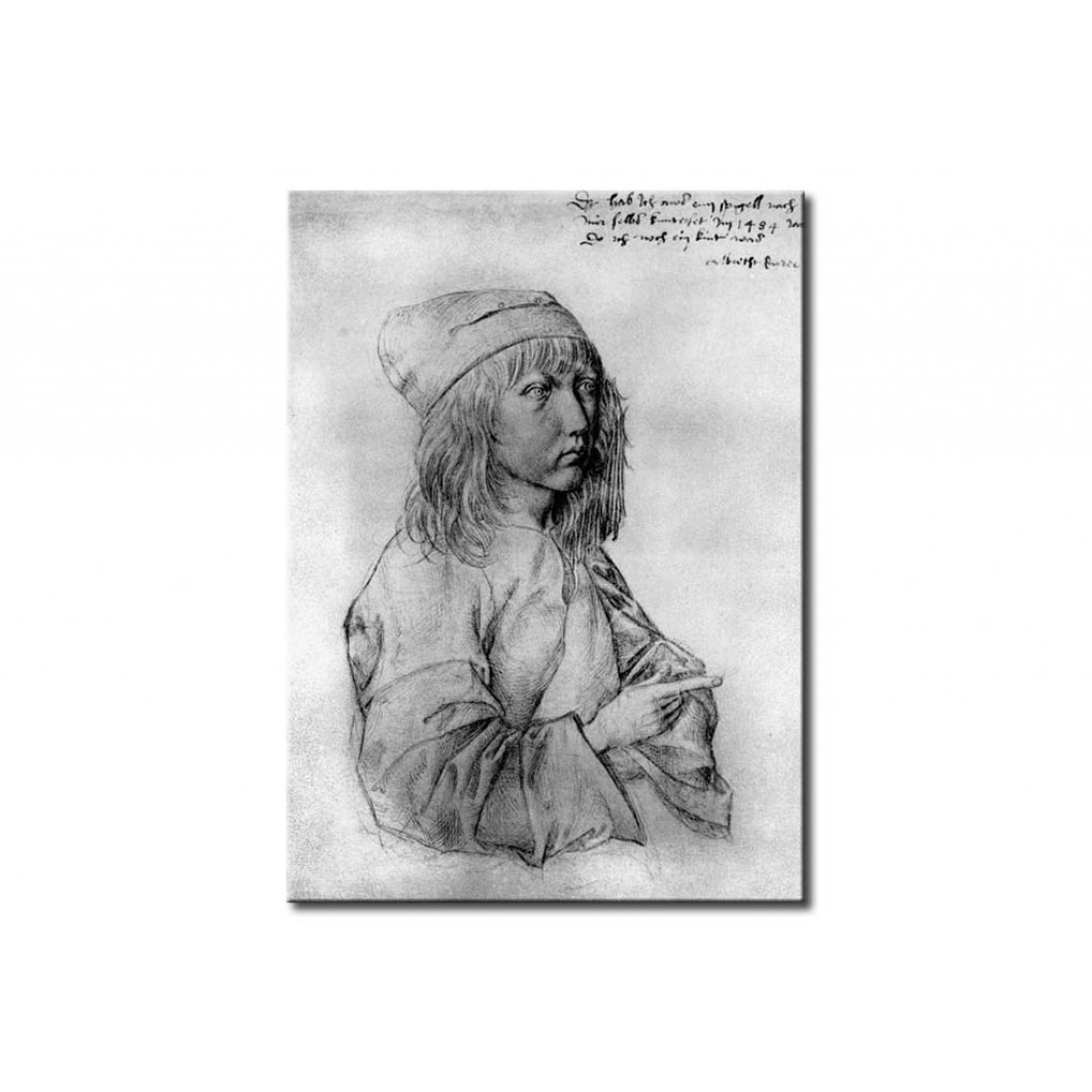 Schilderij  Albrecht Dürer: Self-portrait As Boy