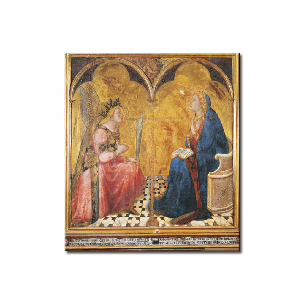 Schilderij  Ambrogio Lorenzetti: The Annunciation
