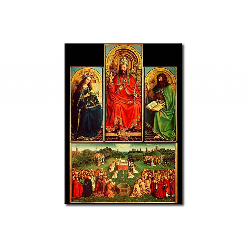 Reprodução Do Quadro Ghent Altarpiece, Central Panel