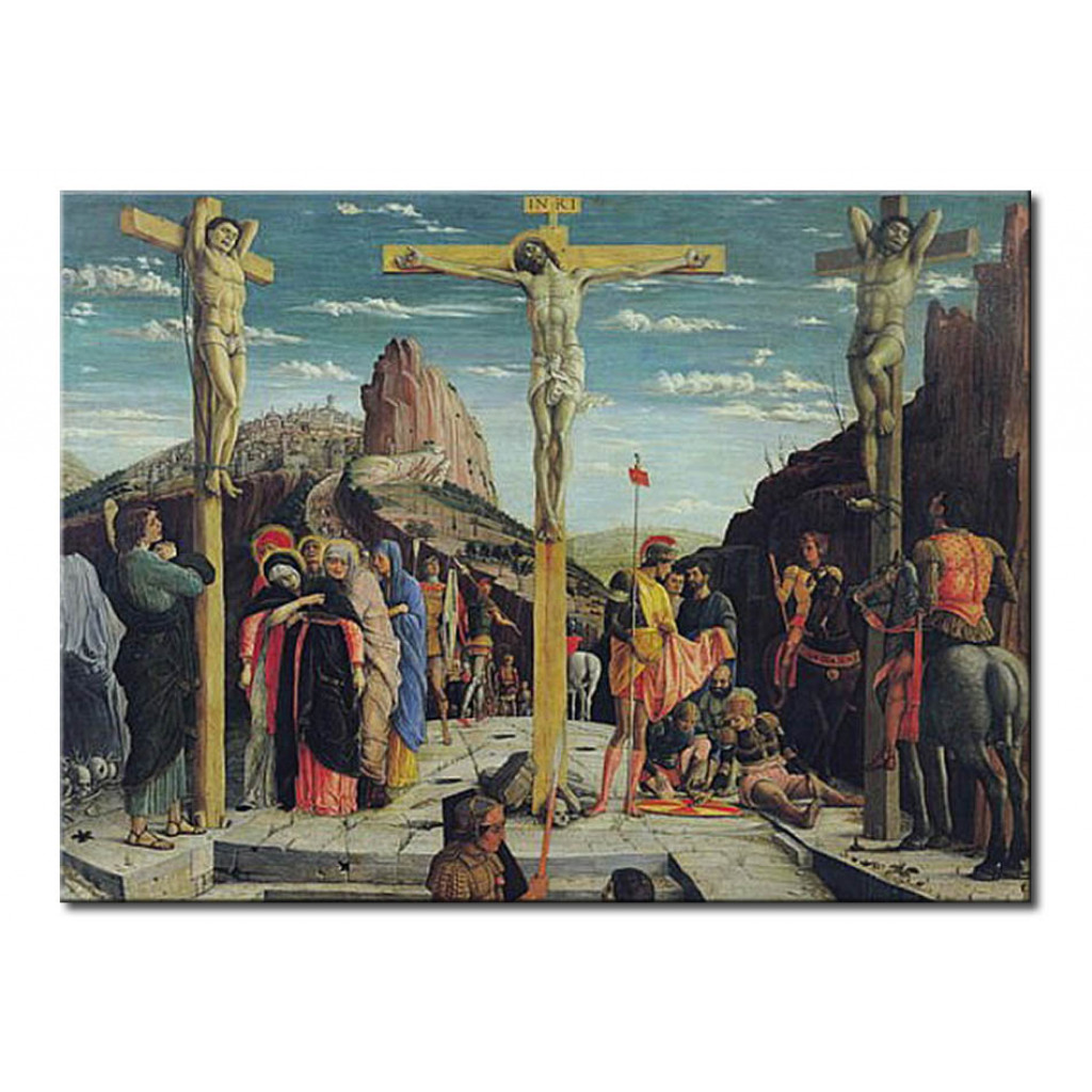 Reprodukcja Obrazu Calvary, Central Predella Panel From The St. Zeno Of Verona Altarpiece