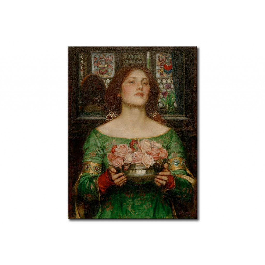 Schilderij  John William Waterhouse: Gather Ye Rosebuds While Ye May