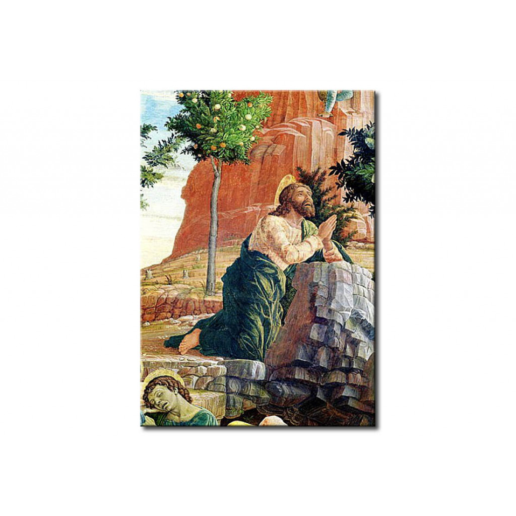 Schilderij  Andrea Mantegna: The Agony In The Garden, Left Hand Predella Panel From The Altarpiece Of St. Zeno Of Verona