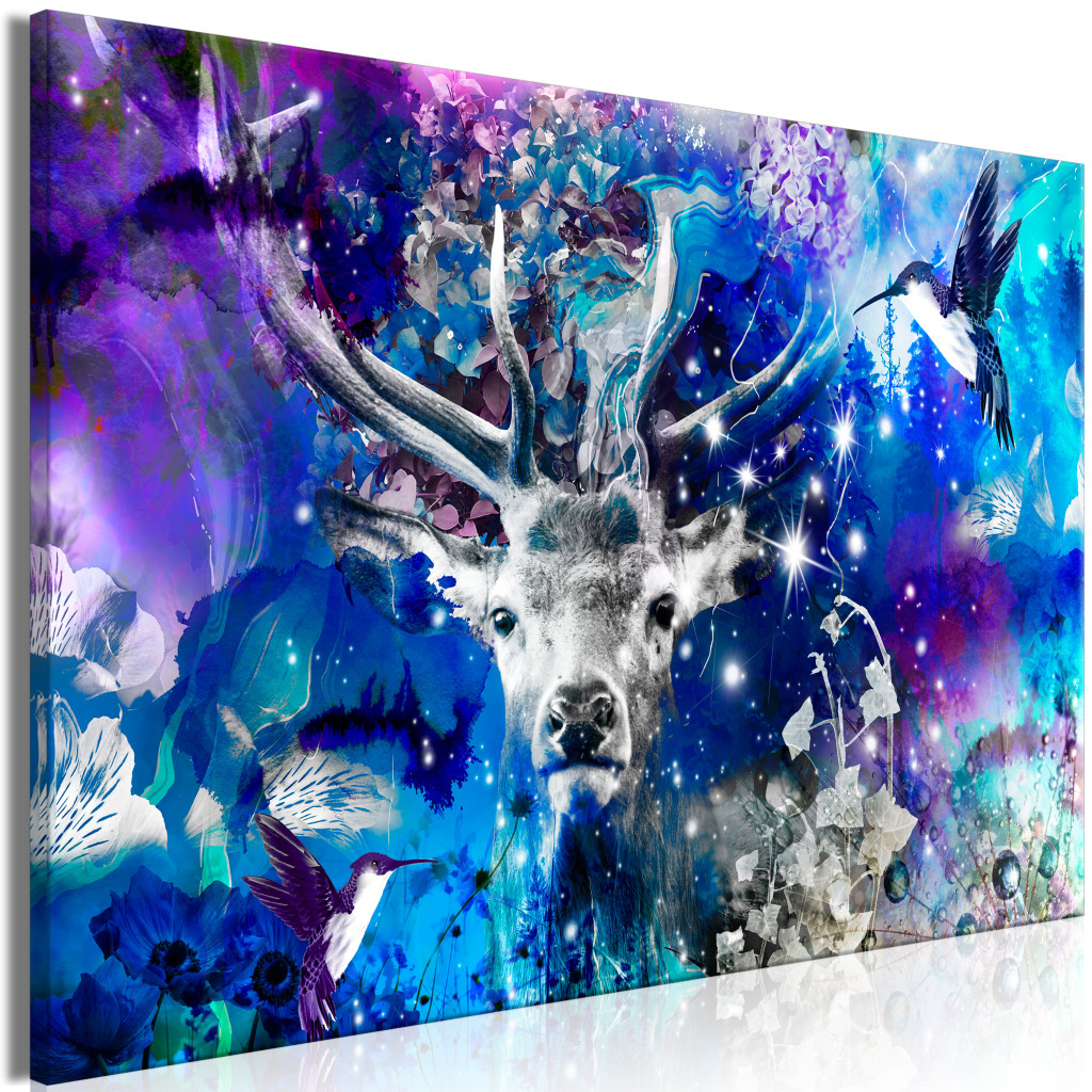 Schilderij Blue Deer [Large Format]