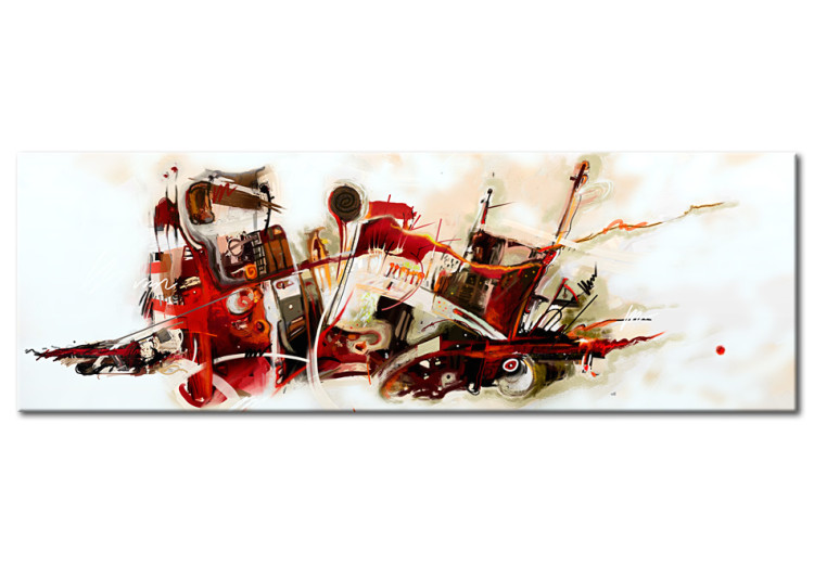Cadre mural Abstraction artistique (1 pièce) - Motif avec divers éléments 46791