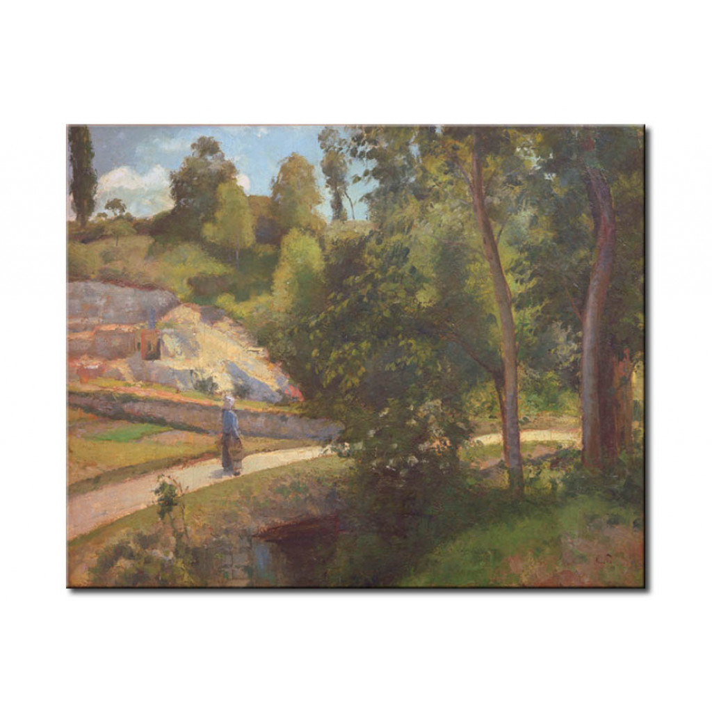 Schilderij  Camille Pissarro: The Quarry, Pontoise