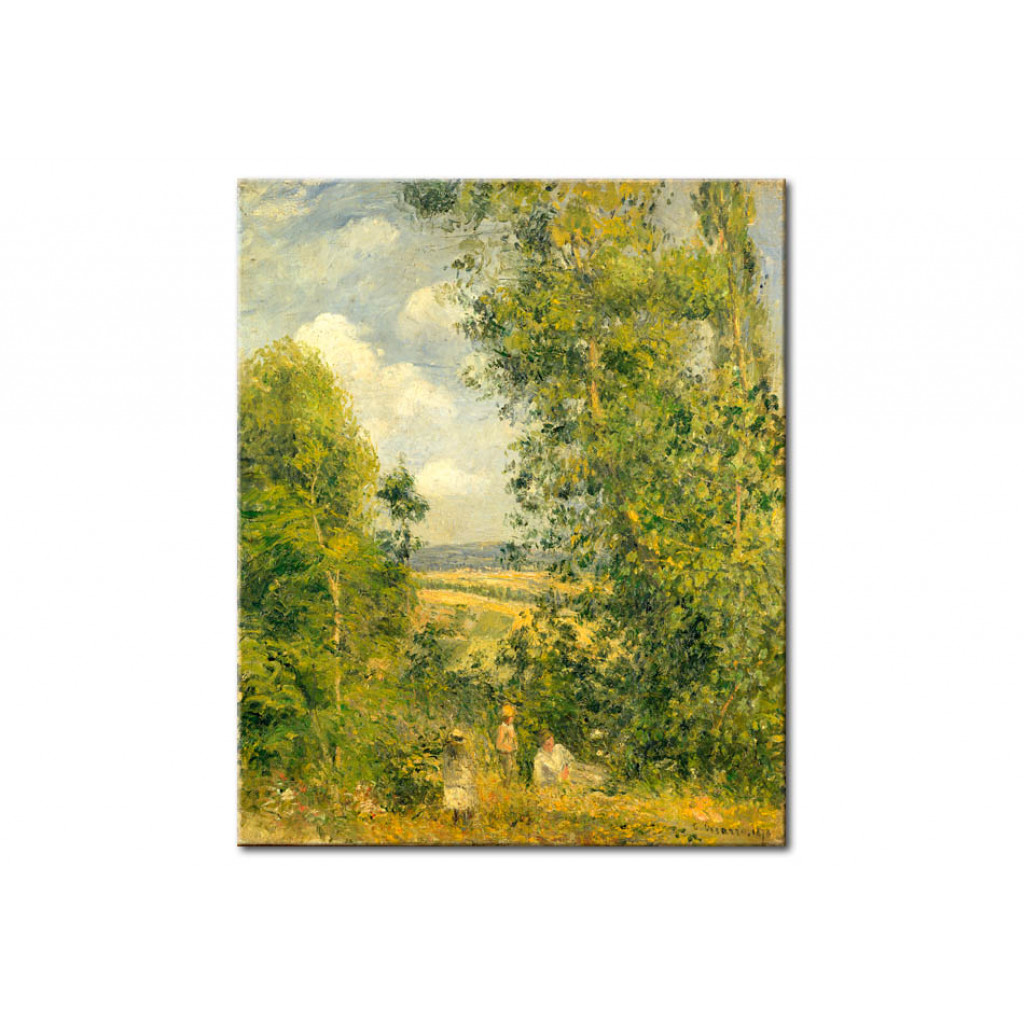 Schilderij  Camille Pissarro: A Rest In The Meadow
