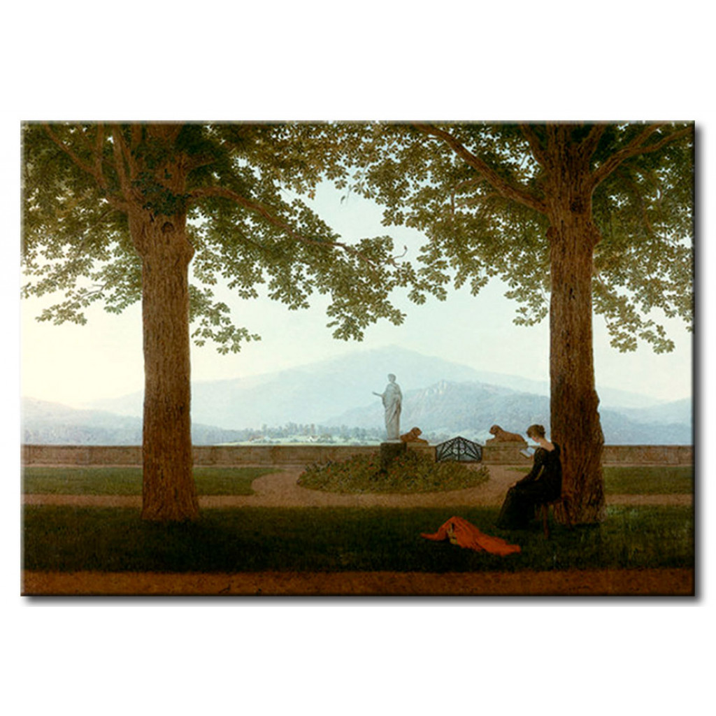 Schilderij  Caspar David Friedrich: Gartenterrasse