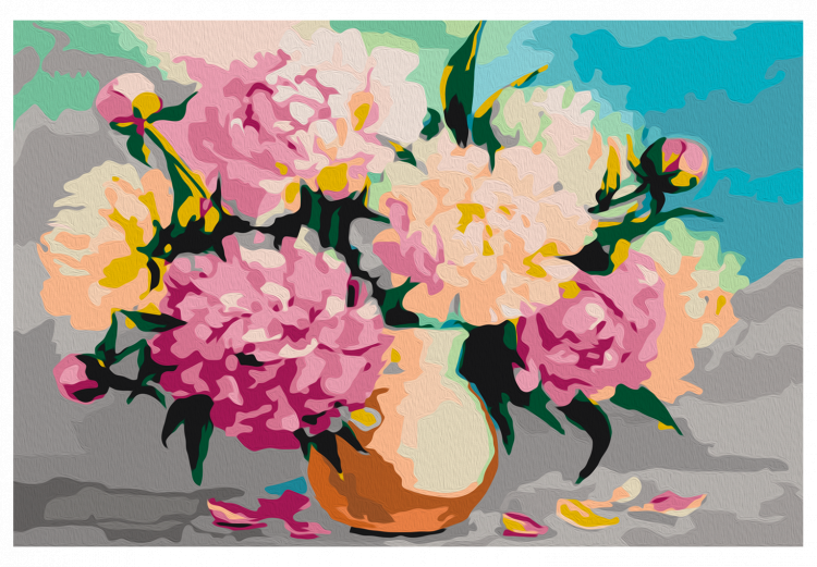 Wandbild zum Malen nach Zahlen Flowers in Vase 108002 additionalImage 7