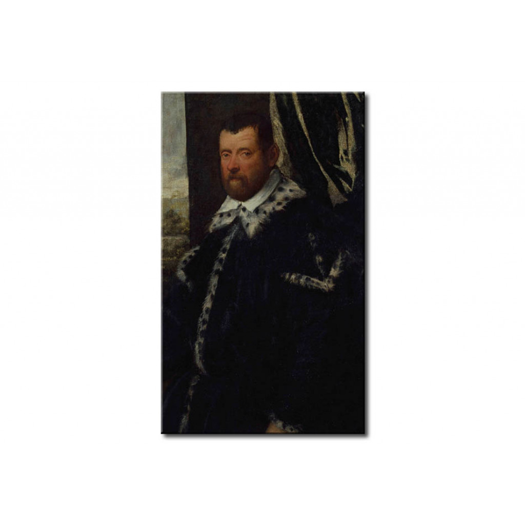 Schilderij  Tintoretto: Portrait Of A Man (Battista Morosini?)