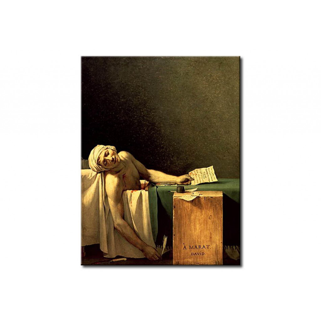 Schilderij  Jacques-Louis David: The Death Of Marat