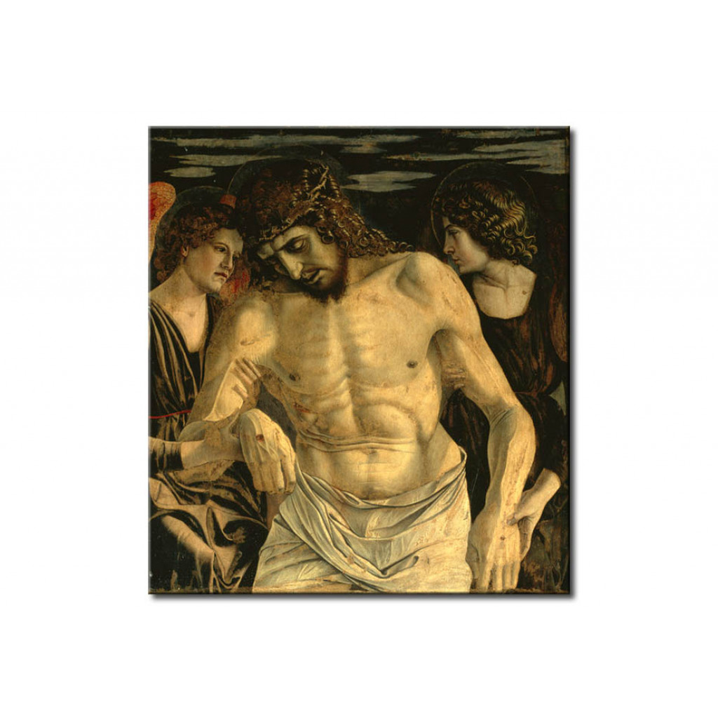 Schilderij  Giovanni Bellini: Dead Christ, Supported By Two Angels