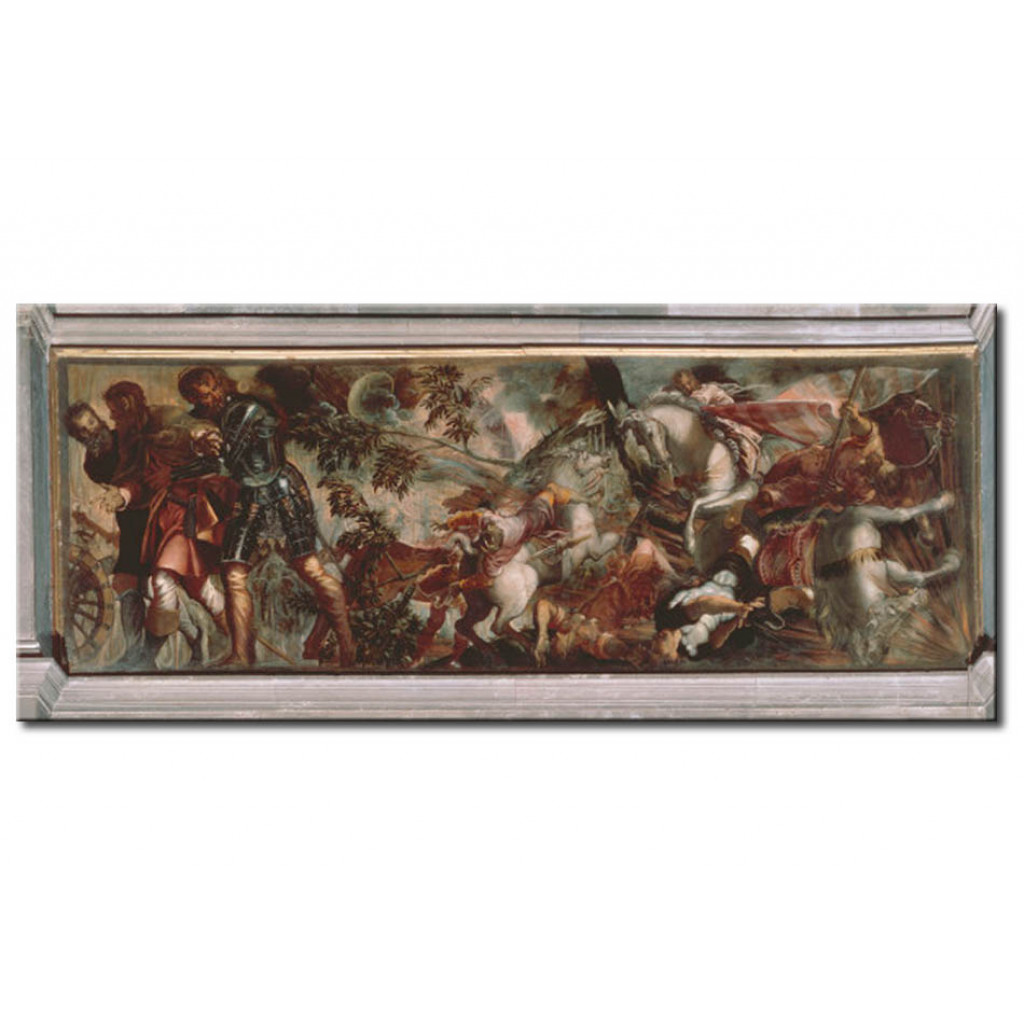 Schilderij  Tintoretto: Arrest Of St.Roche In The Battle Of Montpellier
