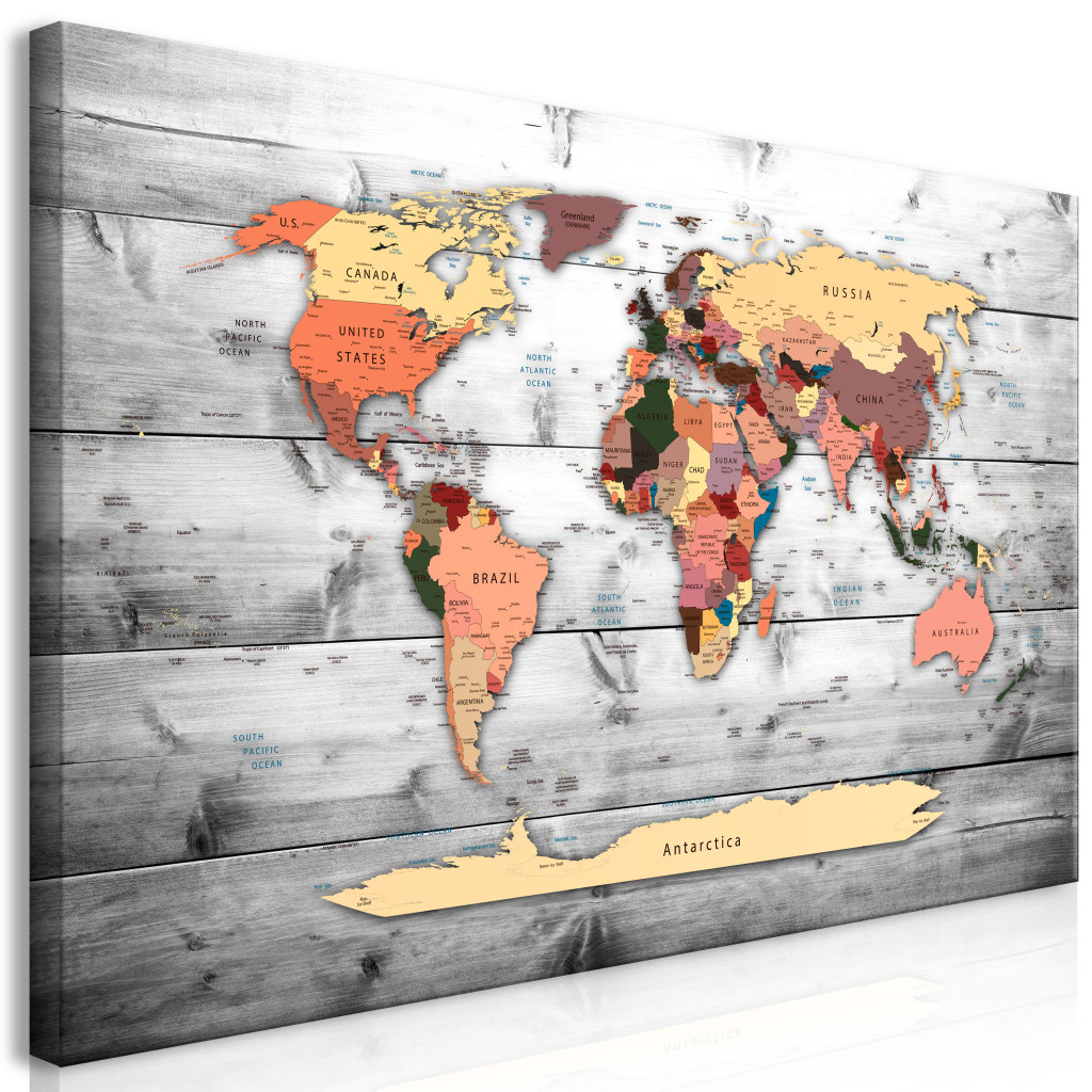 Duży Obraz XXL Mapa świata: Nowe Kierunki II [Large Format]