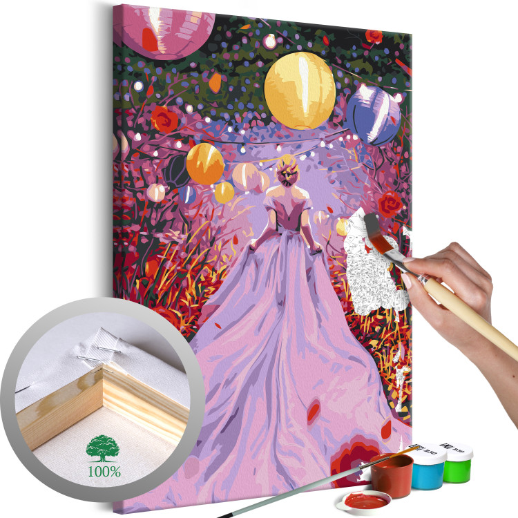 Wandbild zum Malen nach Zahlen Fairy Lady 132302