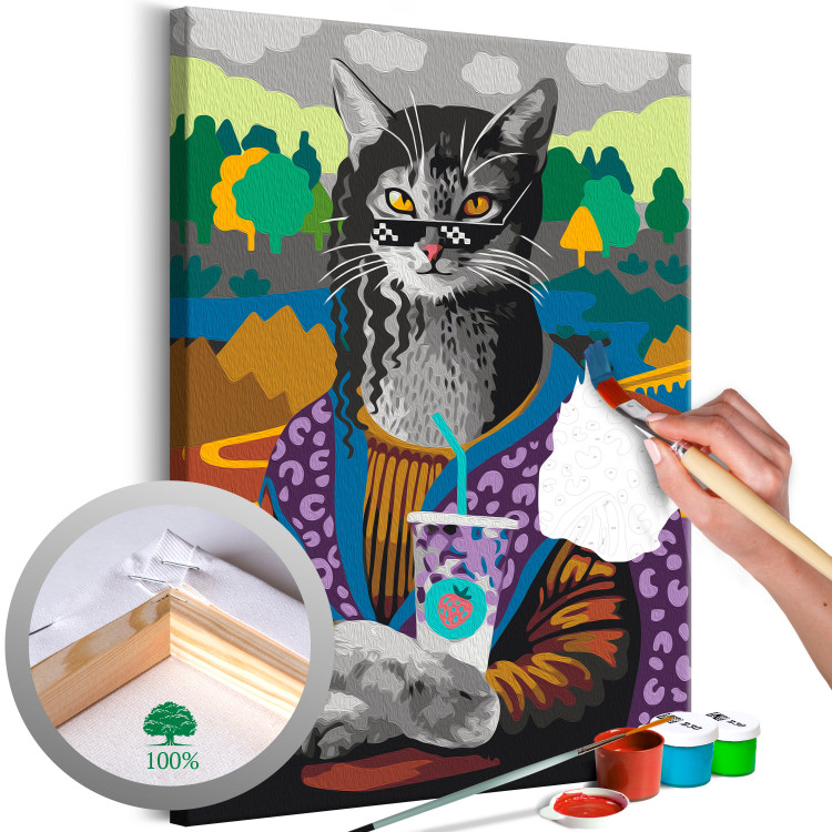 Paint by Number Kit Mrs. Kitty Lisa 135202