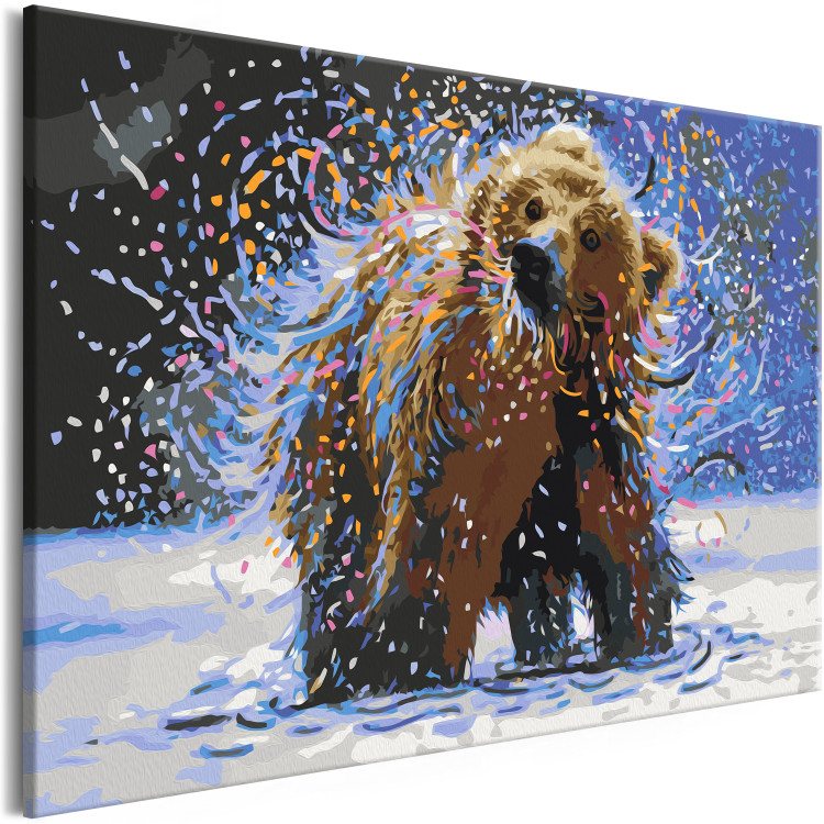 Obraz do malowania po numerach Mglisty niedźwiedź 135402 additionalImage 6