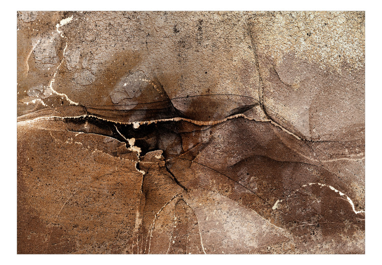 Canvas Print Cracked rock texture 