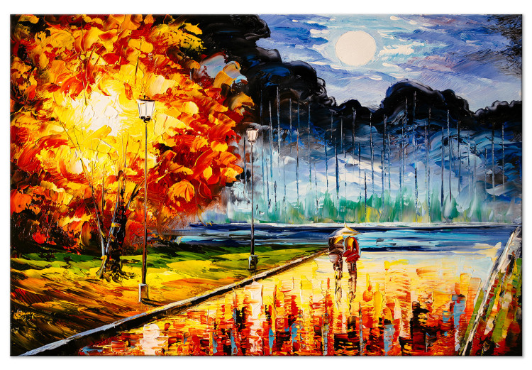 Pintura Evening Walk - In Love With a Colorful Autumn Park 145502