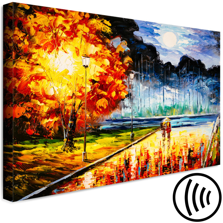 Pintura Evening Walk - In Love With a Colorful Autumn Park 145502 additionalImage 6