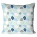 Mikrofiberkudda Mysterious spots - composition in shades of brown, blue and white cushions 147002