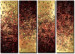 Cuadro Oro y cobre (4 piezas) - abstracción con fantasía de pequeños diseños 48302