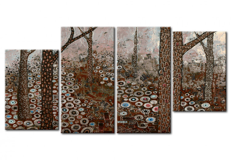 Konst Abstraktion av skogen - fantasifullt mosaiklandskap 49602