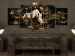 Tableau contemporain Golden Rhino (5 Parts) Wide 50002 additionalThumb 3