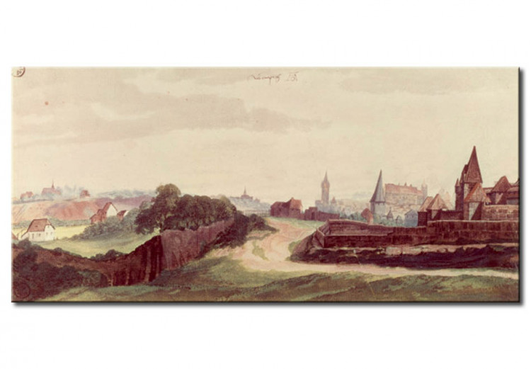 Tableau sur toile View of the town of Nuremberg from the west 51002