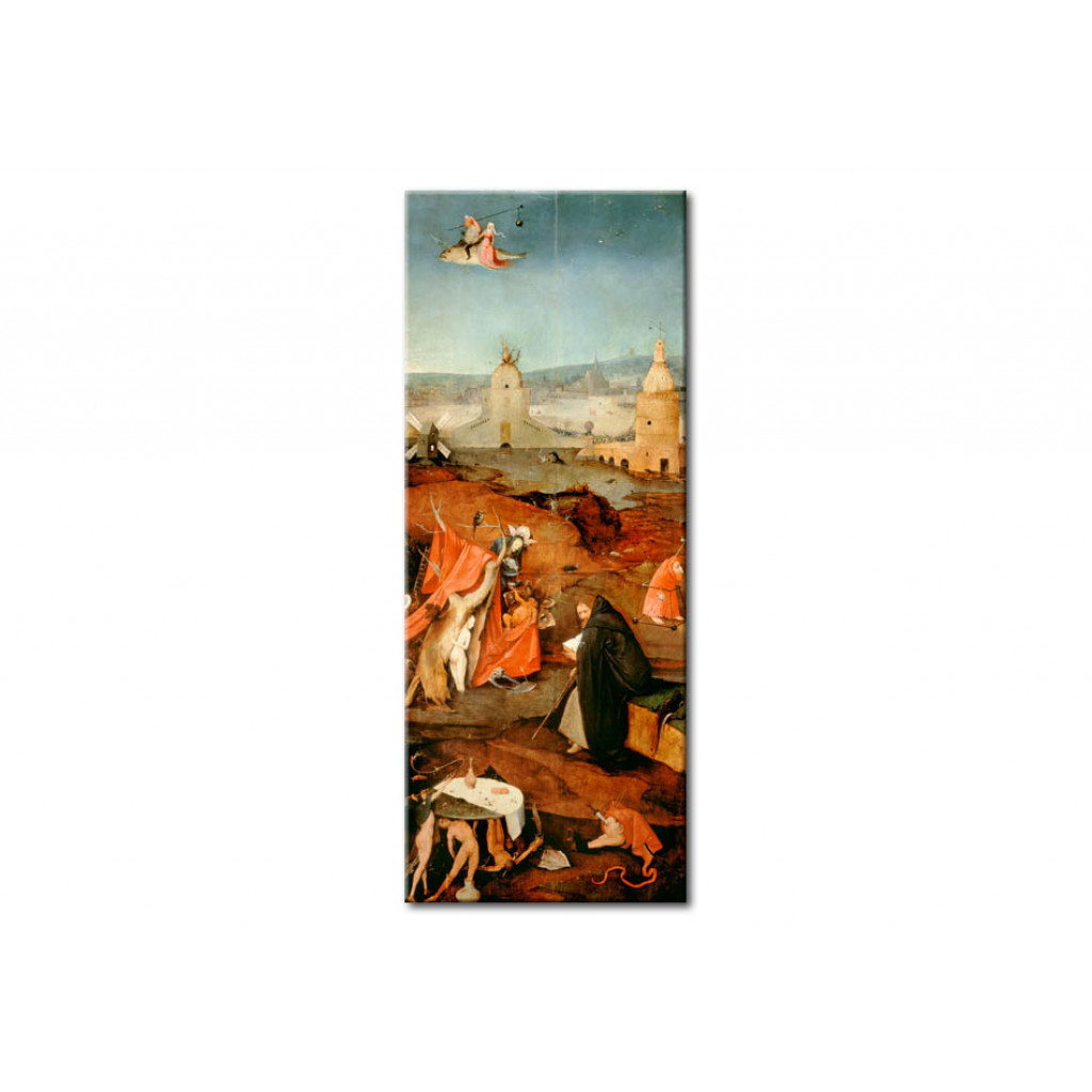 Schilderij  Hieronymus Bosch: St. Antony In Reflection