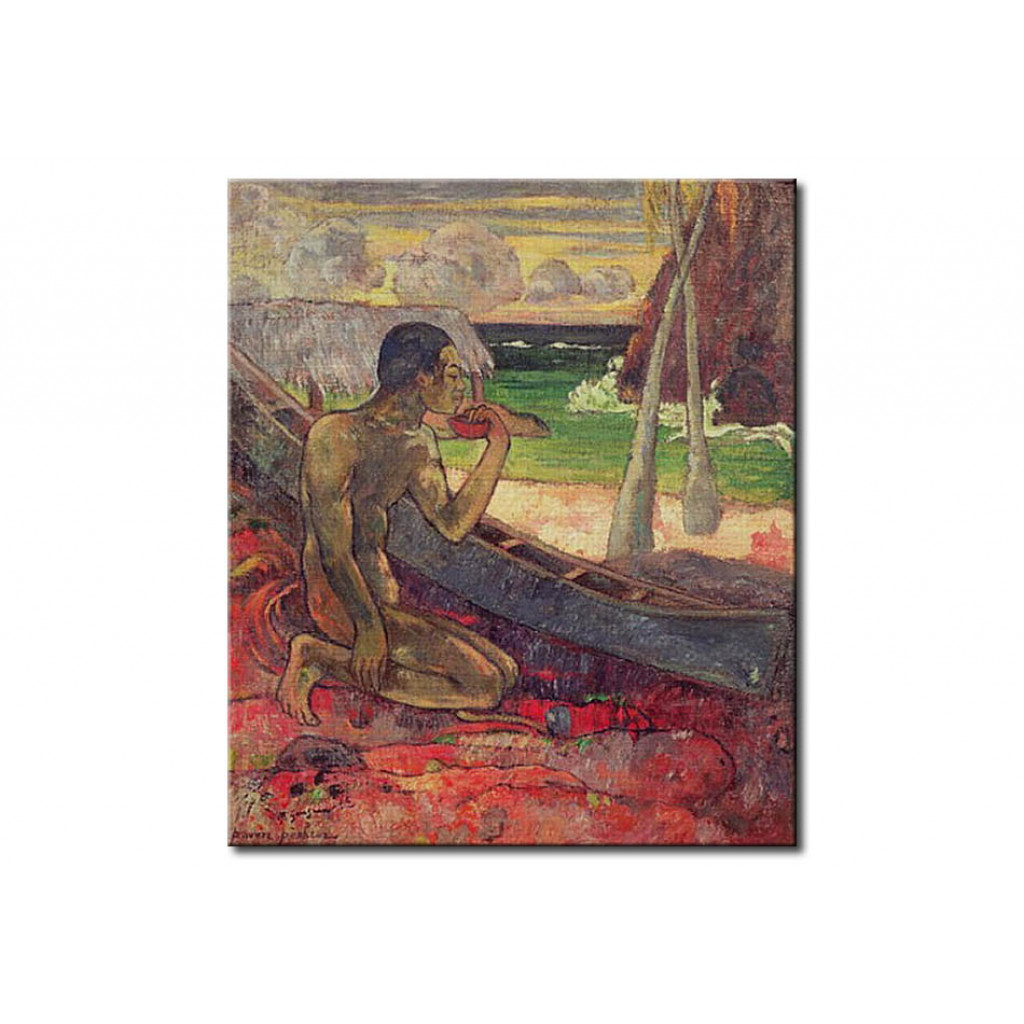 Schilderij  Paul Gauguin: The Poor Fisherman