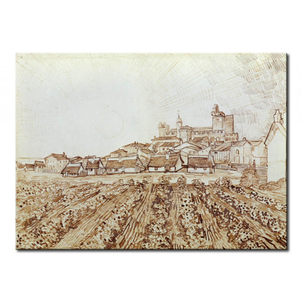 Målning View Of Saintes-Maries