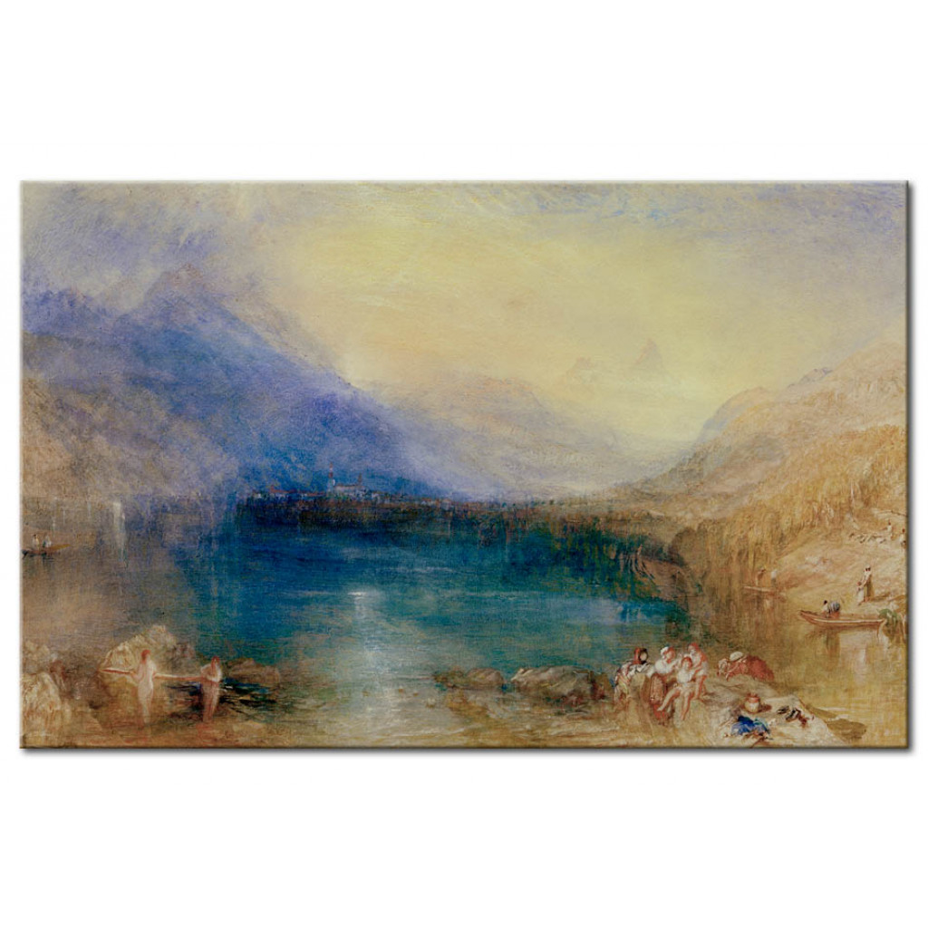 Schilderij  William Turner: The Lake Of Zug: Early Morning