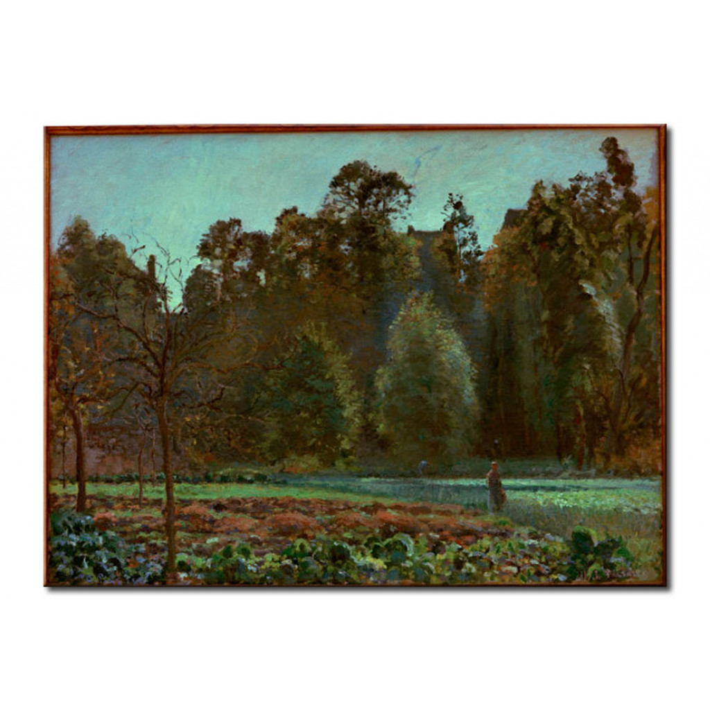 Schilderij  Camille Pissarro: The Cabbage Field, Pontoise