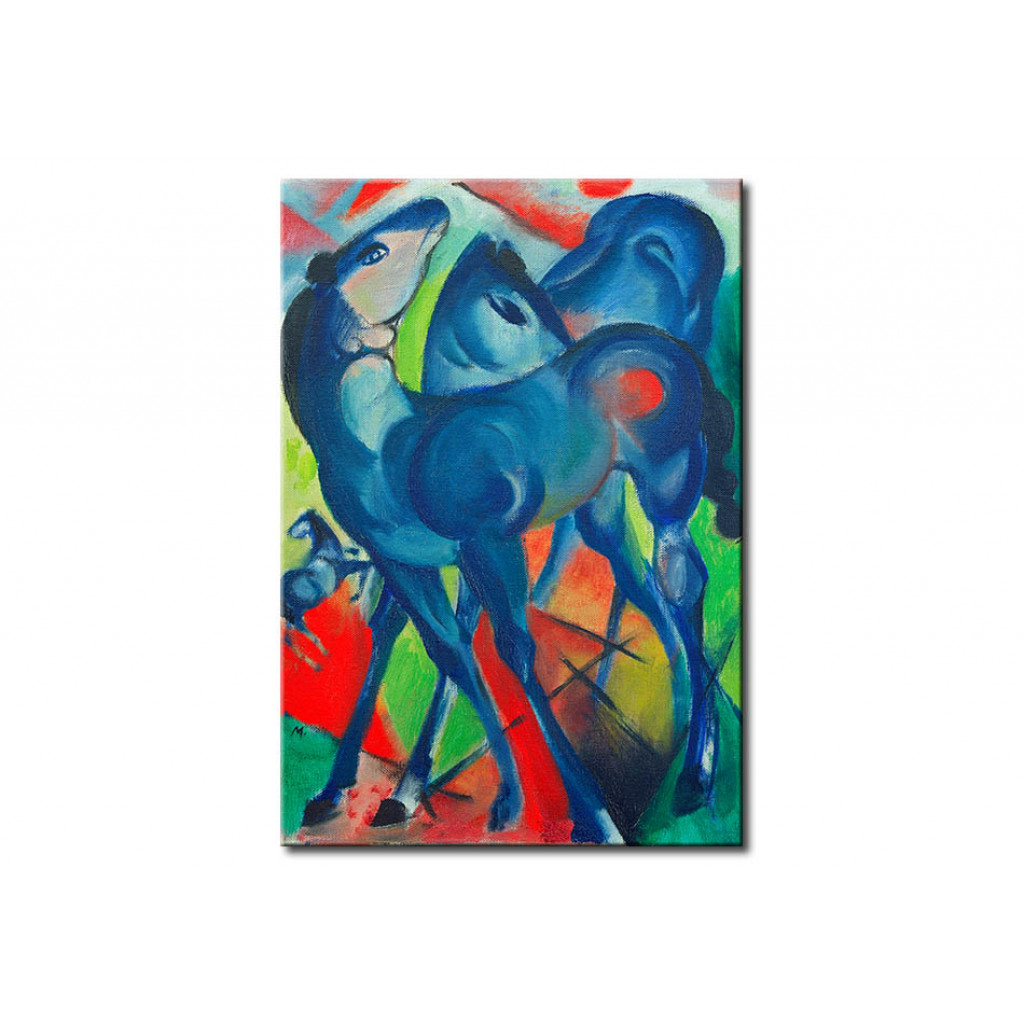 Schilderij  Franz Marc: The Blue Foals