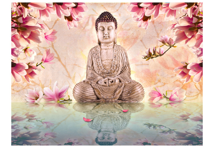 Photo Wallpaper Buddha and magnolia 61402 additionalImage 1