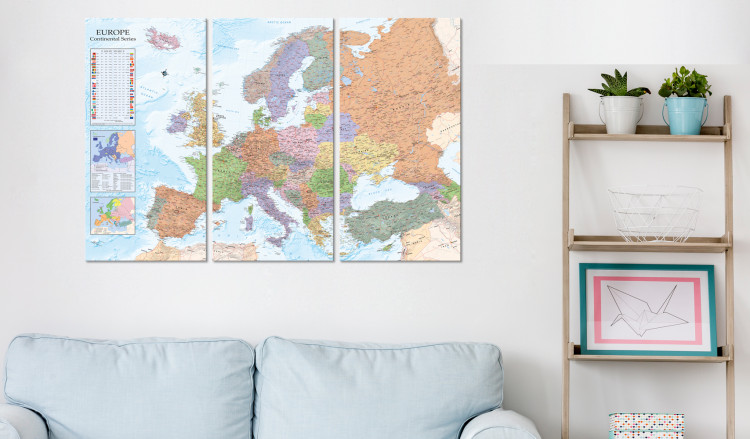 Ozdobna tablica korkowa Mapy świata: Europa II [Mapa korkowa] 97402 additionalImage 2