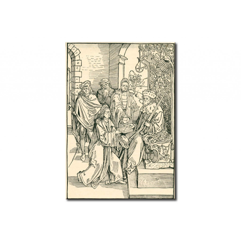 Schilderij  Albrecht Dürer: Celtis U. Friedr. D.Weise V. Sachsen