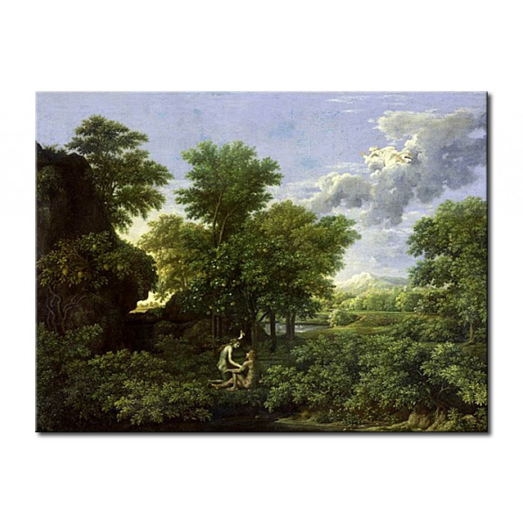 Schilderij  Nicolas Poussin: Spring, Or The Garden Of Eden