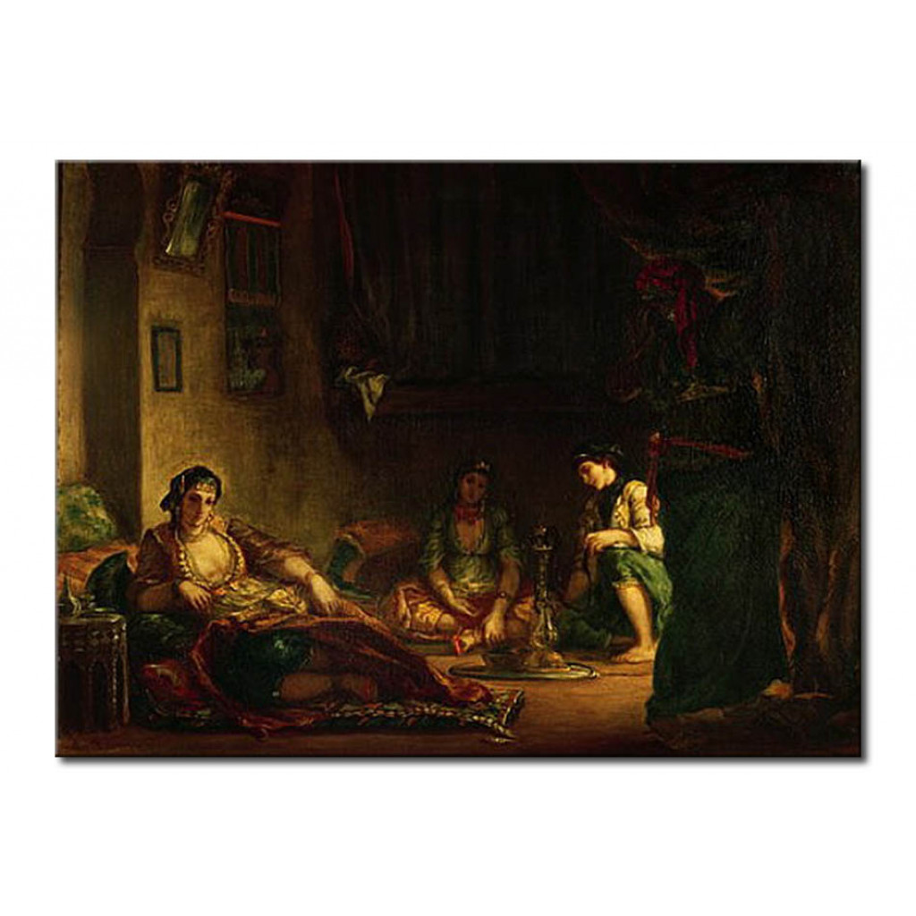 Schilderij  Eugène Delacroix: The Women Of Algiers In Their Harem