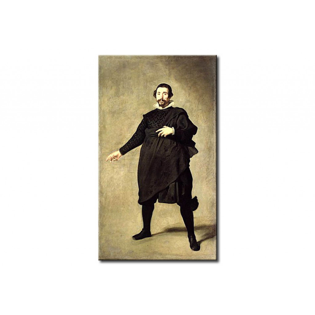 Schilderij  Diego Velázquez: Portrait Of The Buffoon Pablo De Valladolid