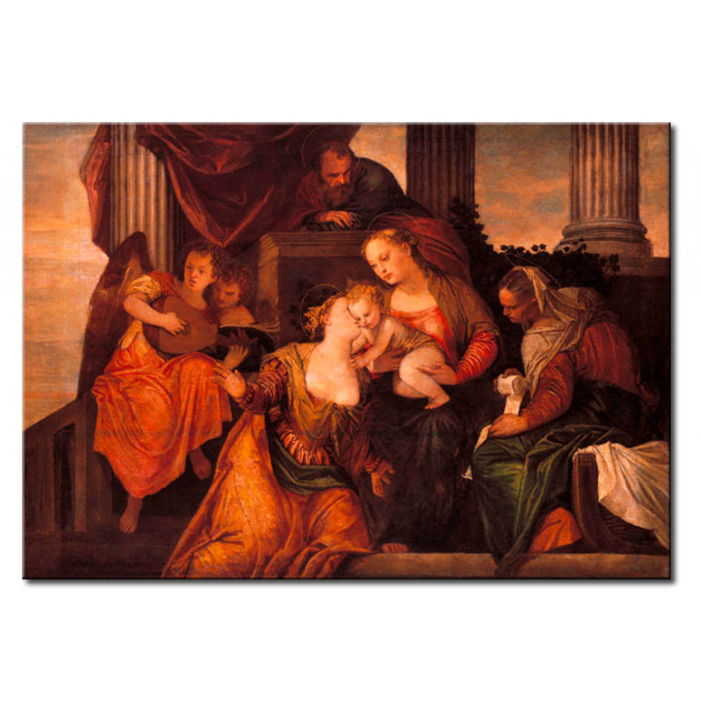 Cópia Impressa Do Quadro The Mystic Marriage Of Saint Catherine Of Alexandria