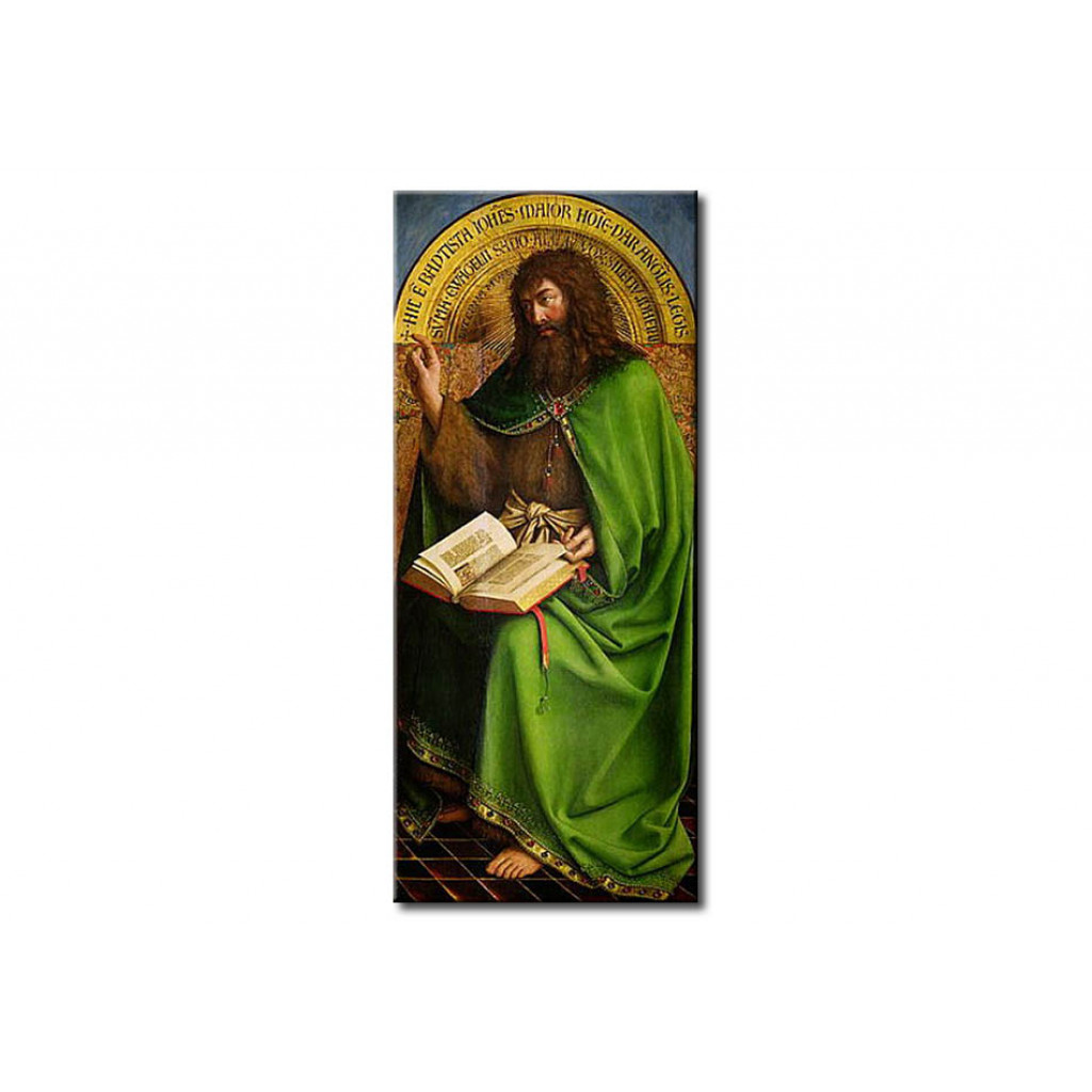 Reprodução Da Pintura Famosa The Ghent Altarpiece, John The Baptist